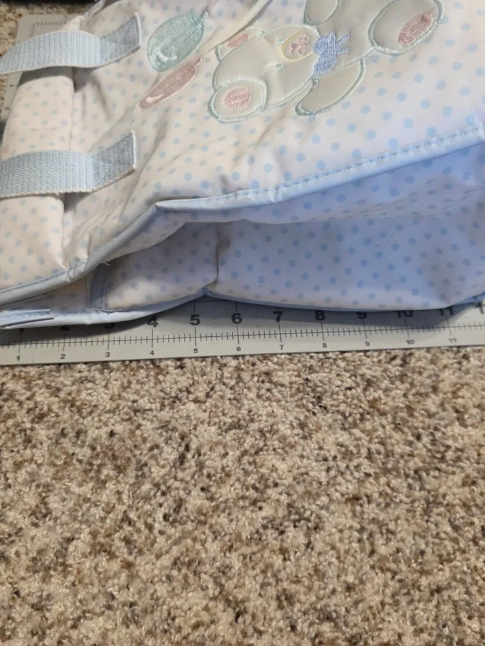 Vintage insulated 90’s Teddy Bear Diaper Bag W/ changing pad